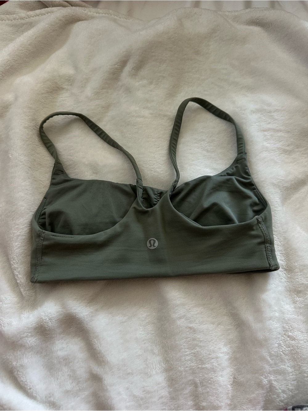 lululemon athletica Olive Green Strappy Light-Support Sports Bra